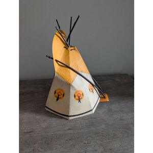 Vintage Playmobil Action Figures & Playsets One Size Orange Beige Teepee 1989